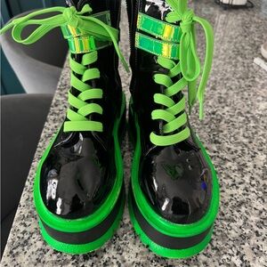 Demonia “Slacker-52” UV Platform Boots